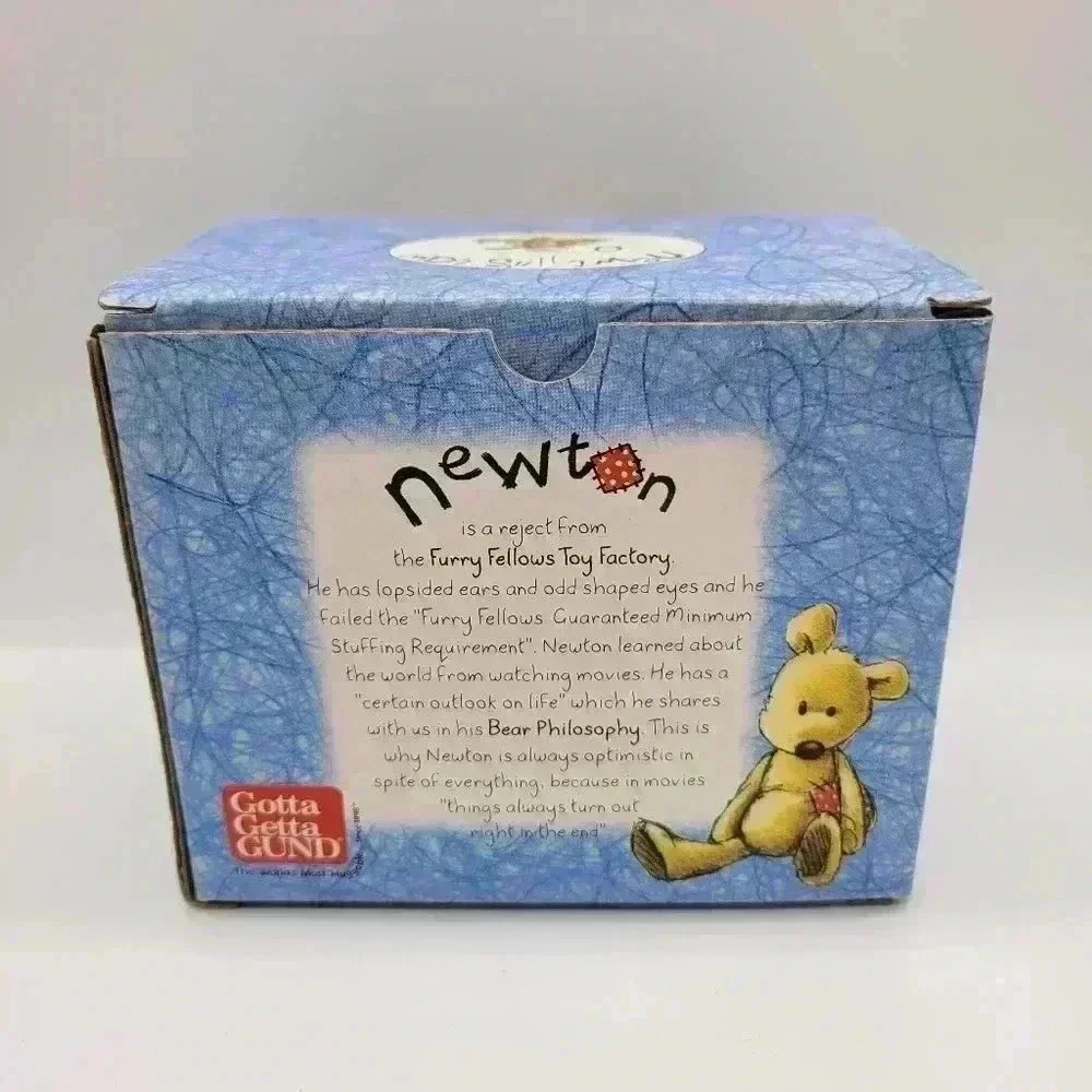 RARE NEW GOTTA GETTA GUND NEWTON'S LAW 12 OZ "I NEED A HUG" BEAR RED HEARTS MUG - Picture 3 of 7